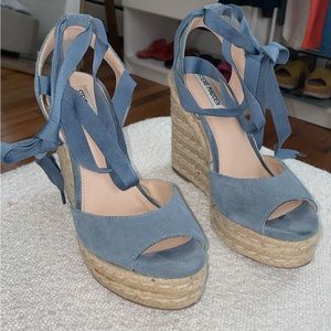 Steve Madden espadrille Dust Blue Wedges